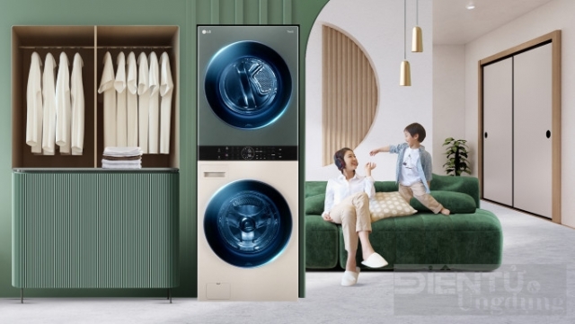 Tháp giặt sấy LG WashTower™: giải pháp đồng bộ cho hộ gia đình