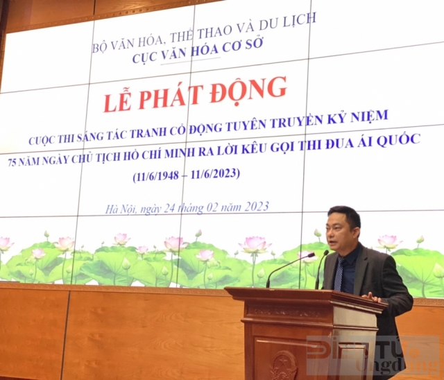 Thi sáng tác tranh cổ động tuyên truyền kỷ niệm 75 năm Ngày Chủ tịch Hồ Chí Minh ra Lời kêu gọi thi đua ái quốc