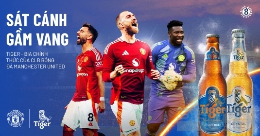 Tiger trở thành bia chính thức của CLB bóng đá Manchester United