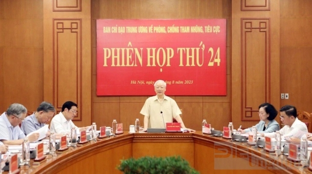 Tổng Bí thư chủ trì cuộc họp Ban Chỉ đạo Trung ương về phòng, chống tham nhũng