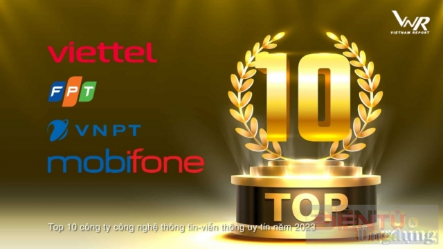 Top 10 Công ty Công nghệ uy tín năm 2023: Viettel, FPT, VNPT giữ ngôi đầu, Mobifone thăng hạng