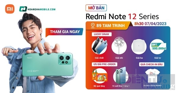 Xiaomi Redmi Note 12 series chính thức lên kệ tại Hoàng Hà Mobile