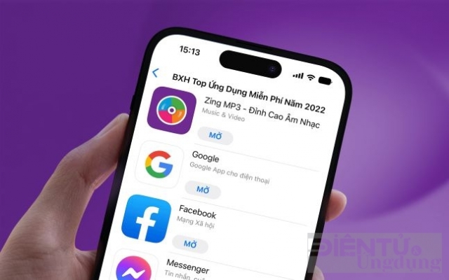 Zing MP3 góp mặt trong bảng xếp hạng App Store 2022