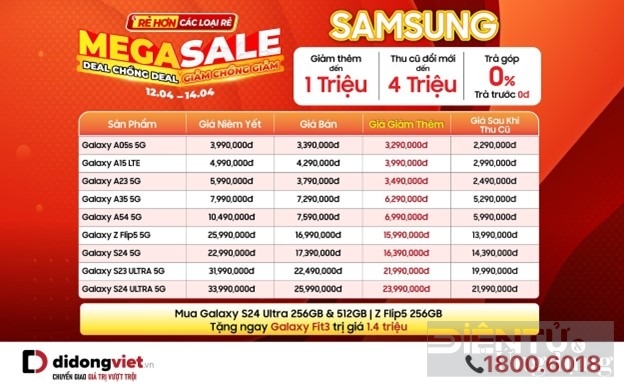 mega sale thang 4 deal chong deal