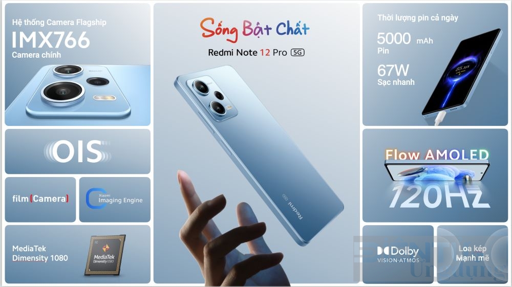 mono se dong hanh cung xiaomi redmi note 12 song bat chat