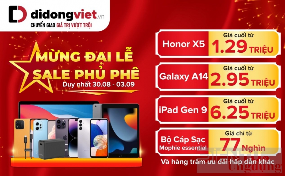 Mừng lễ Quốc Khánh, thị trường smartphone có thêm nhiều ưu đãi mới