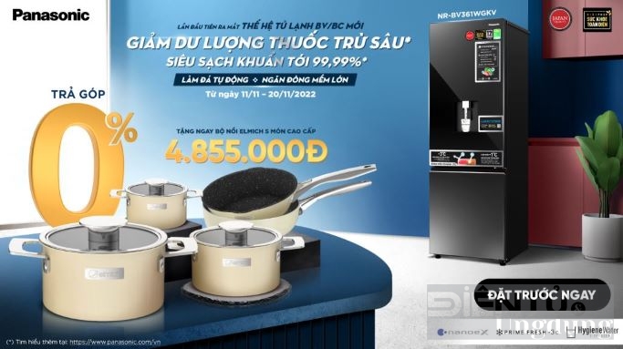 panasonic ra mat dong tu lanh 2 canh the he moi