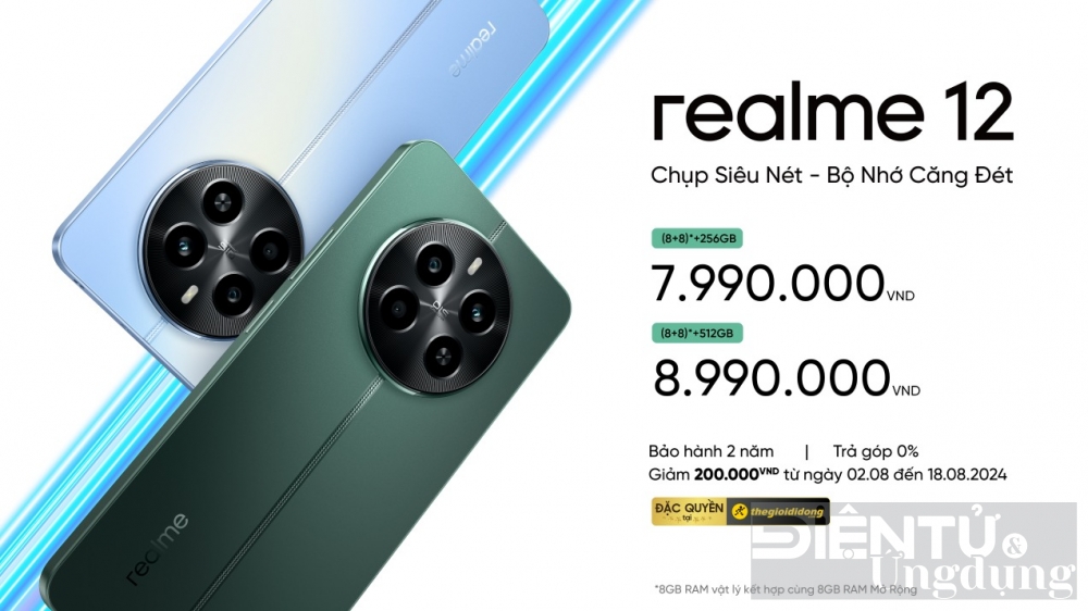 realme 12 at chu bai moi cua realme