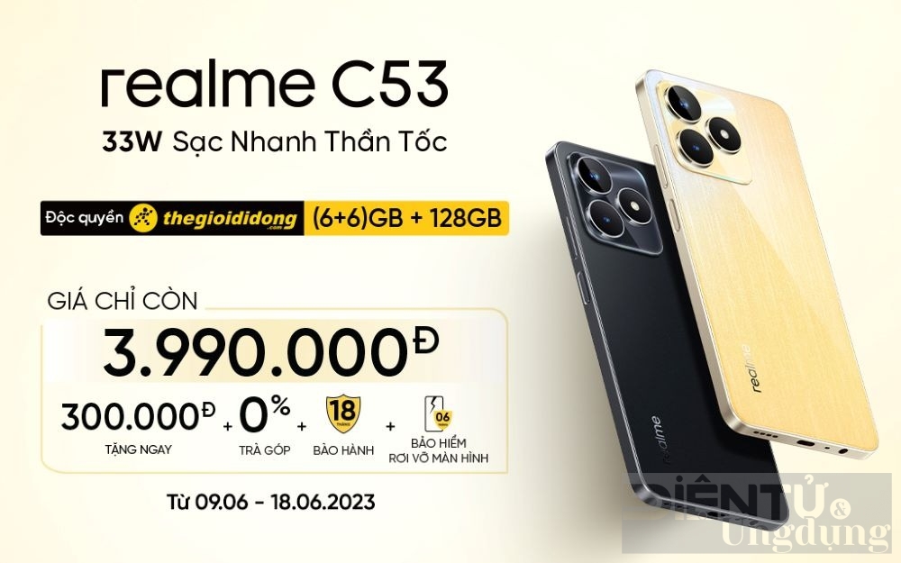 realme C53 đạt 6.500 đơn đặt hàng chỉ sau 72 giờ mở bán