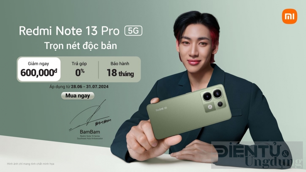 redmi note 13 pro 5g phien ban xanh olive chinh thuc ra mat