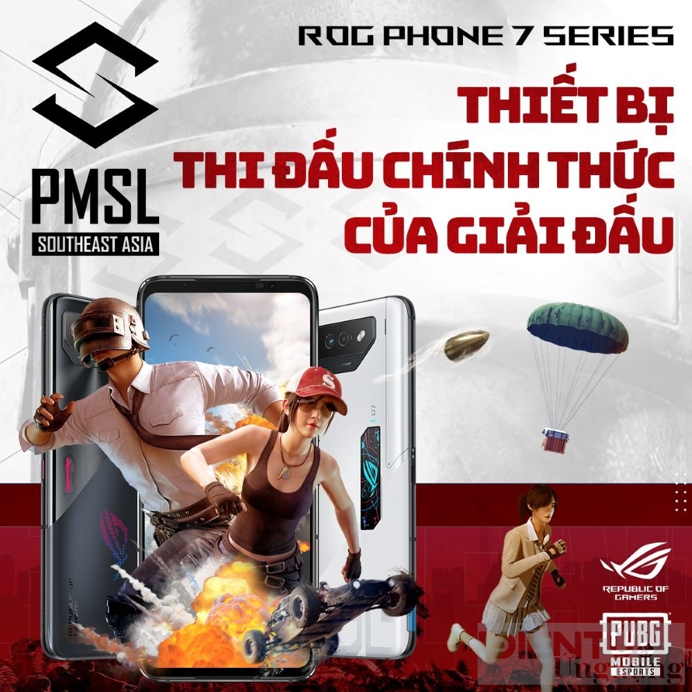 rog phone 7 la thiet bi thi dau chinh thuc tai 2023 pubg mobile super league sea fall