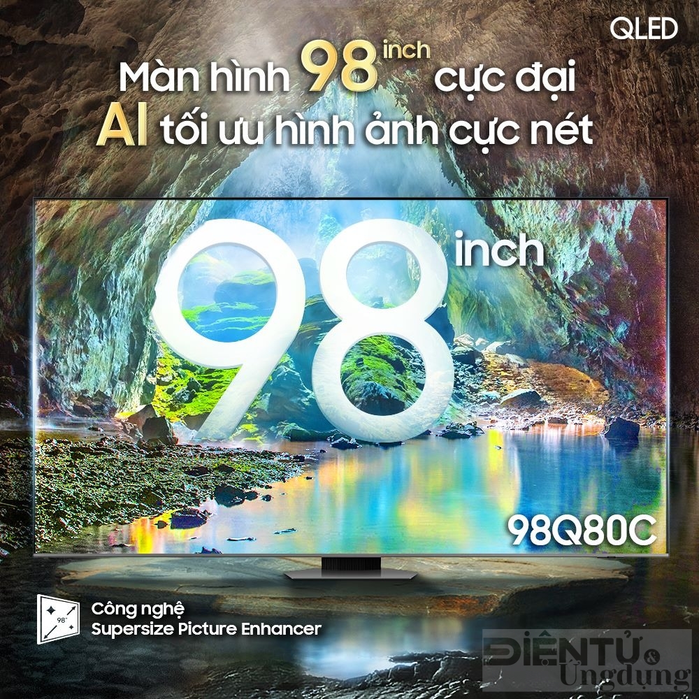 samsung duy tri vi the dan dau cua dong tv cuc dai 98inch bang loat san pham moi