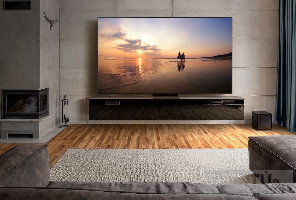 samsung duy tri vi the dan dau cua dong tv cuc dai 98inch bang loat san pham moi