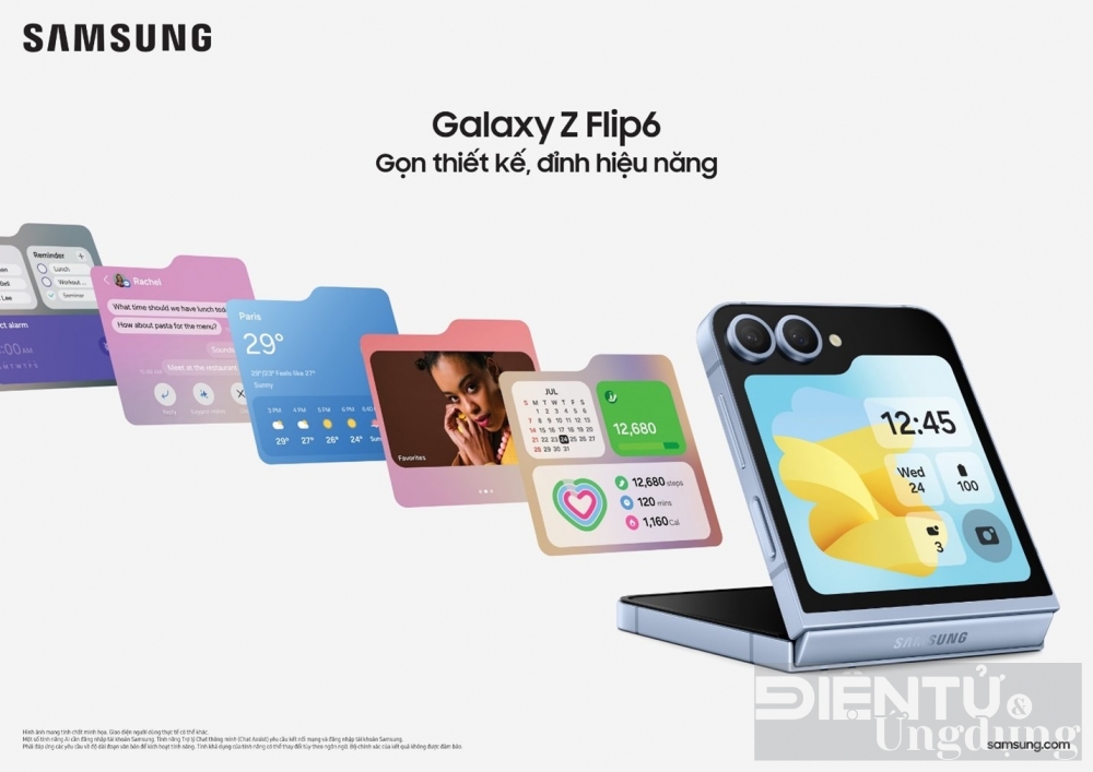 samsung galaxy z flip6 qua hitech cho quy co