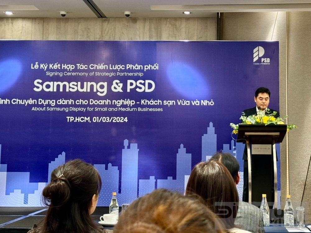 samsung hop tac cung psd mang giai phap hien thi toan dien den cho cac dn vua va nho