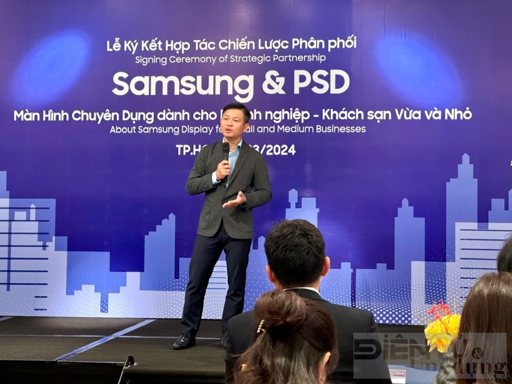 samsung hop tac cung psd mang giai phap hien thi toan dien den cho cac dn vua va nho