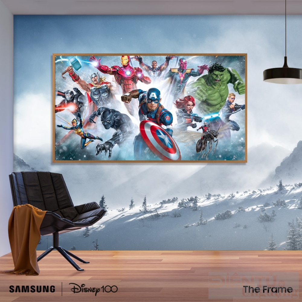 samsung ra mat phien ban the frame disney100