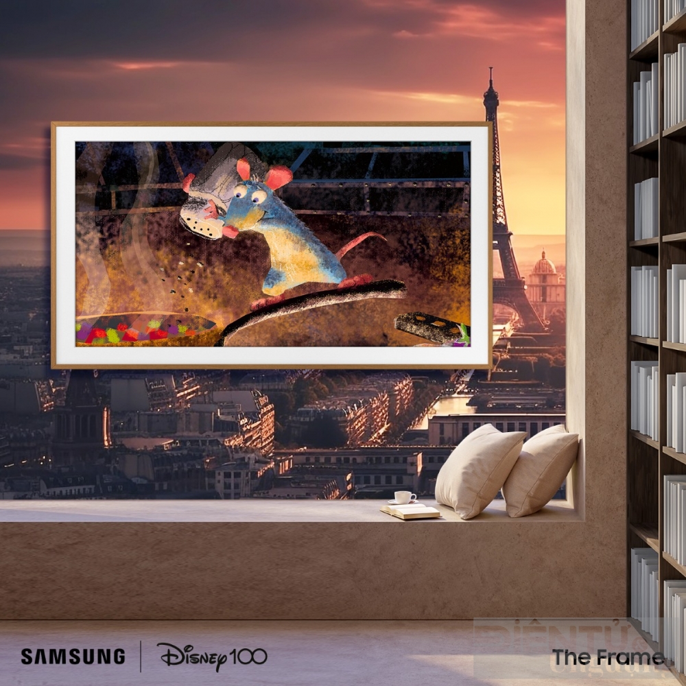 samsung ra mat phien ban the frame disney100