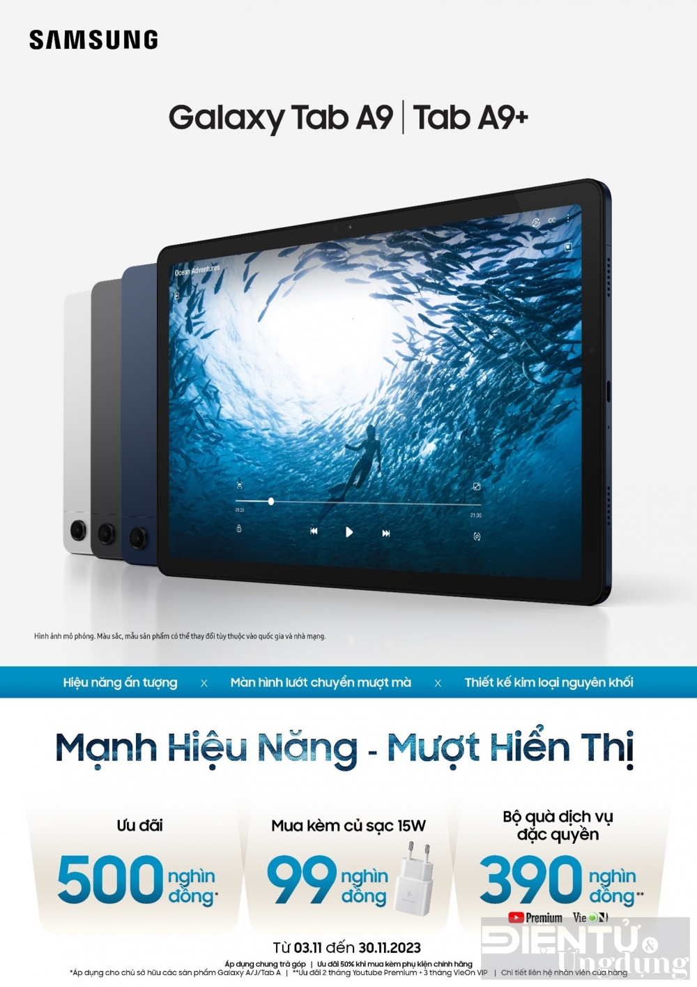 samsung trinh lang bo doi may tinh bang galaxy tab a9 va galaxy tab a9