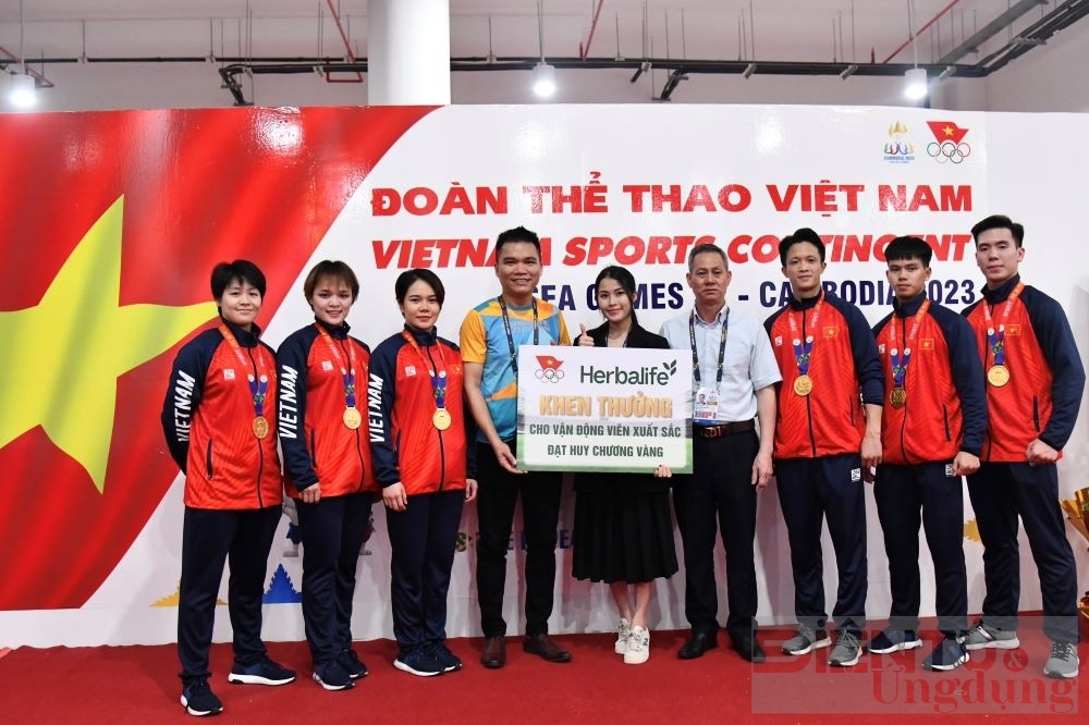 sea games 32 herbalife thuong nong cho cac vdv dat huy chuong vang