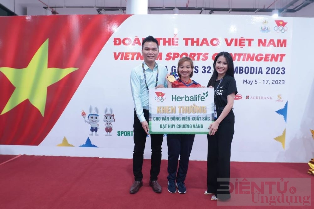 sea games 32 herbalife thuong nong cho cac vdv dat huy chuong vang