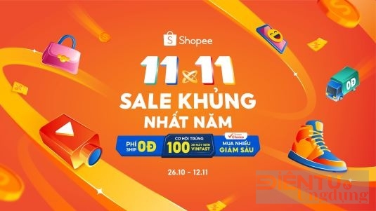 Shopee 11.11 Sale Khủng Nhất Năm