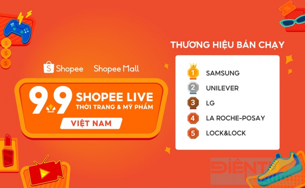 shopee 99 sieu sale ghi nhan so san pham ban ra qua shopee live tang gap 24 lan