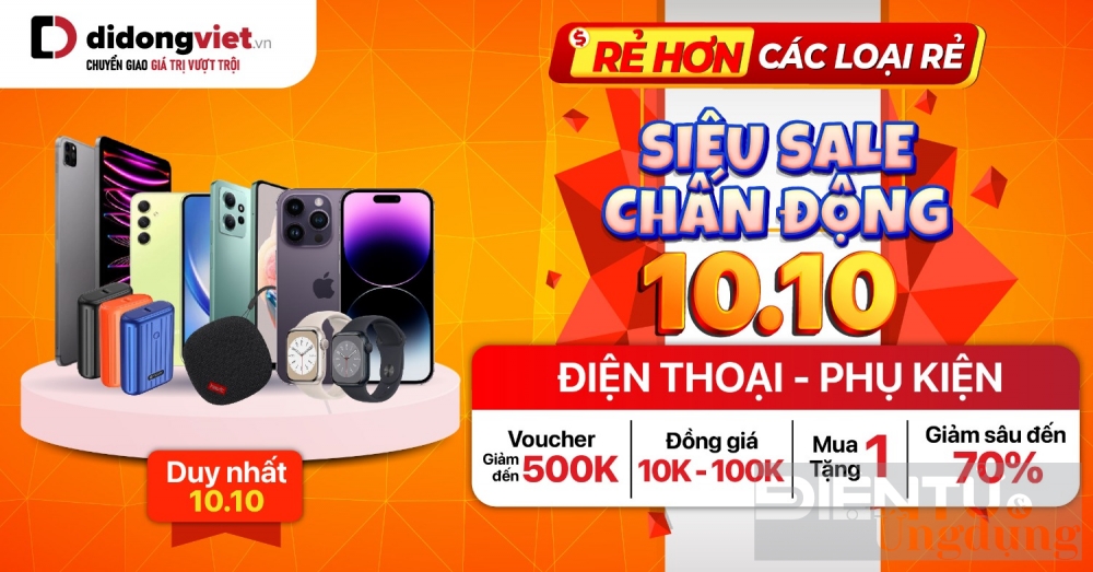 Siêu sale ngày đôi 10/10, cơ hội vàng mua hàng Samsung