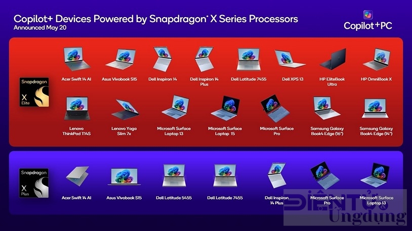 snapdragon x elite va snapdragon x plus co gi dac biet