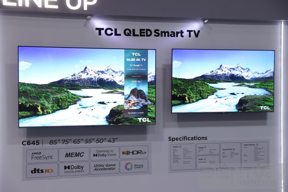 tcl ra mat the he tv mini led qled moi ket hop loa thanh va thiet bi nha thong minh