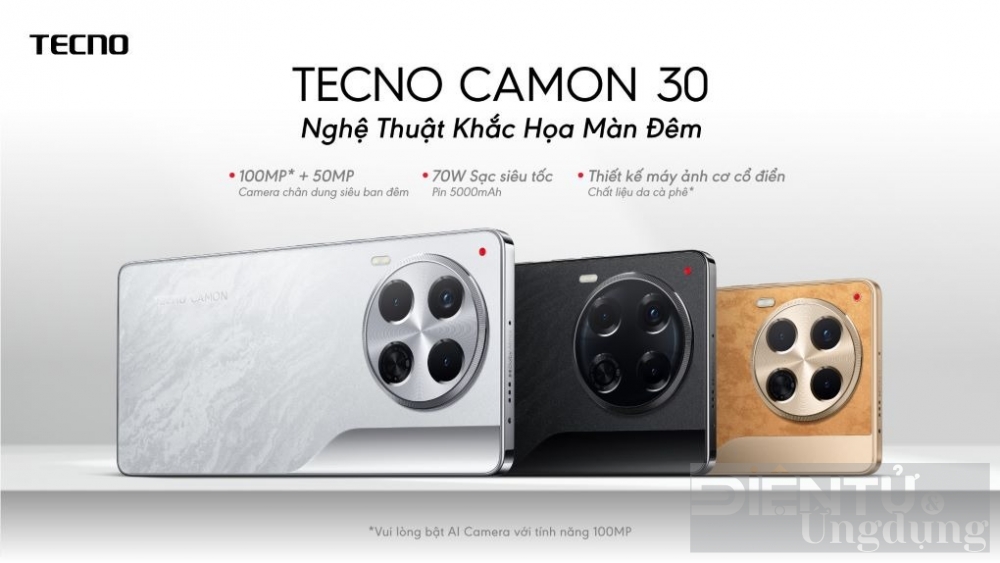 TECNO ra mắt Camon 30 với loạt nâng cấp ấn tượng