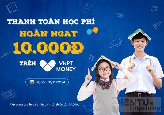 Thanh toán học phí không dùng tiền mặt, nhân đôi tiện ích