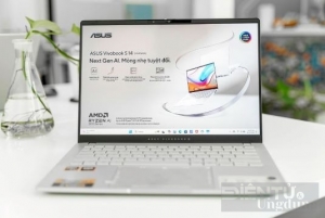 Cận cảnh ASUS Vivobook S 14: laptop văn phòng được trang bị bộ xử lí AMD Ryzen AI 300 Series