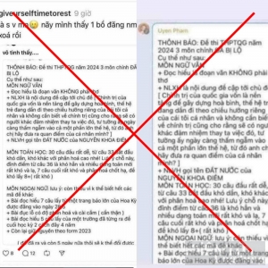 Đề nghị Bộ Công an vào cuộc vụ tung tin lộ đề thi tốt nghiệp THPT năm 2024