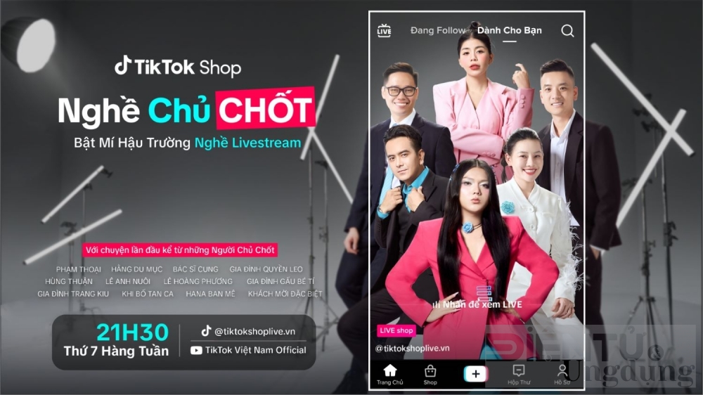 tiktok shop ra mat chuong trinh thuc te nghe chu chot