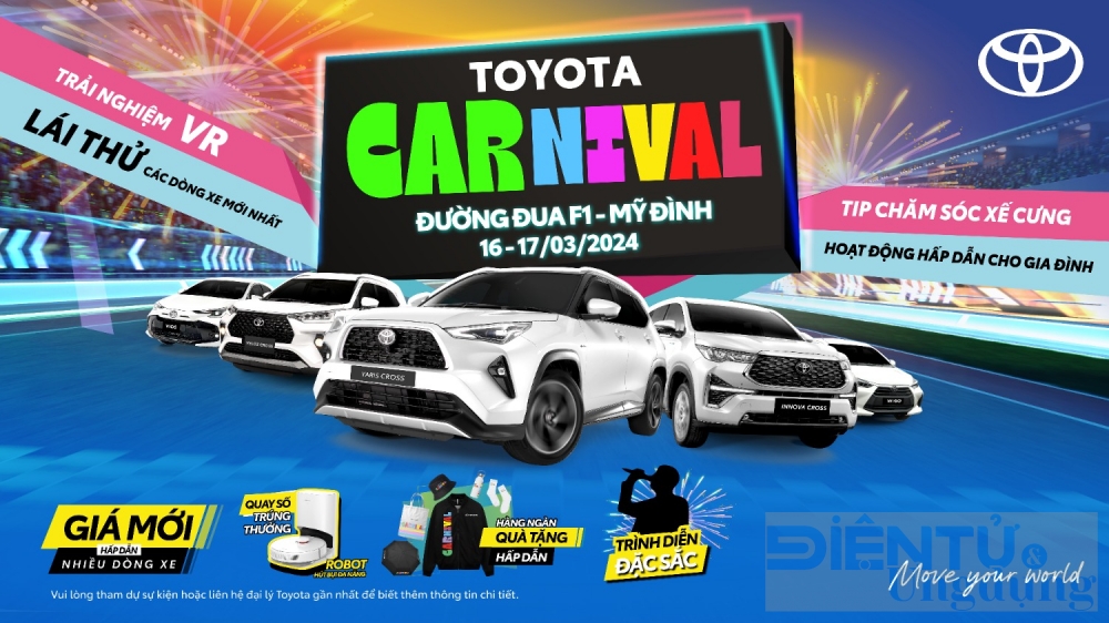 toyota carnival co hoi lai thu xe tren duong dua f1 ha noi