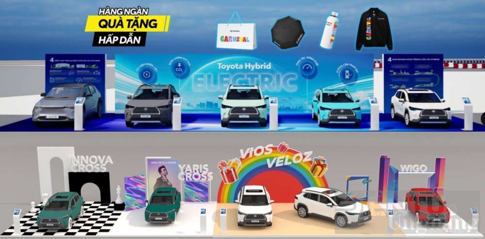 toyota carnival co hoi lai thu xe tren duong dua f1 ha noi