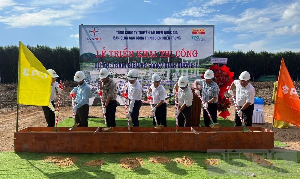 trien khai thi cong du an tram bien ap 500kv binh duong 1