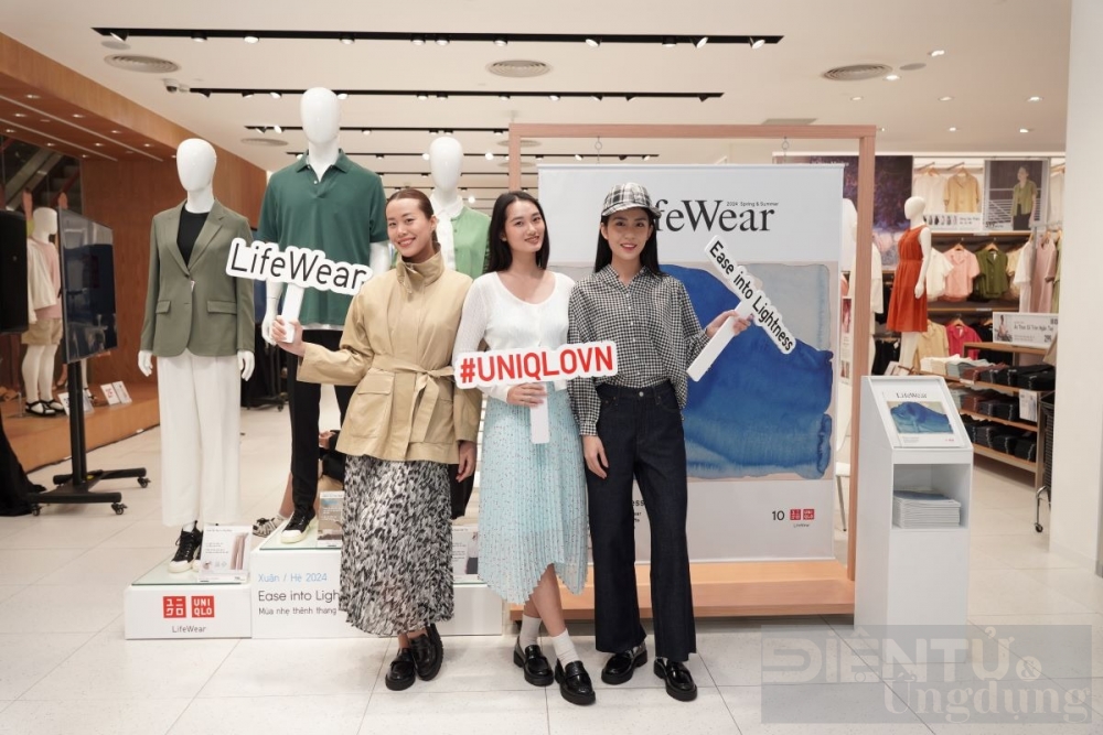 uniqlo gioi thieu bst lifewear xuanhe 2024 voi chu de mua nhe thenh thang