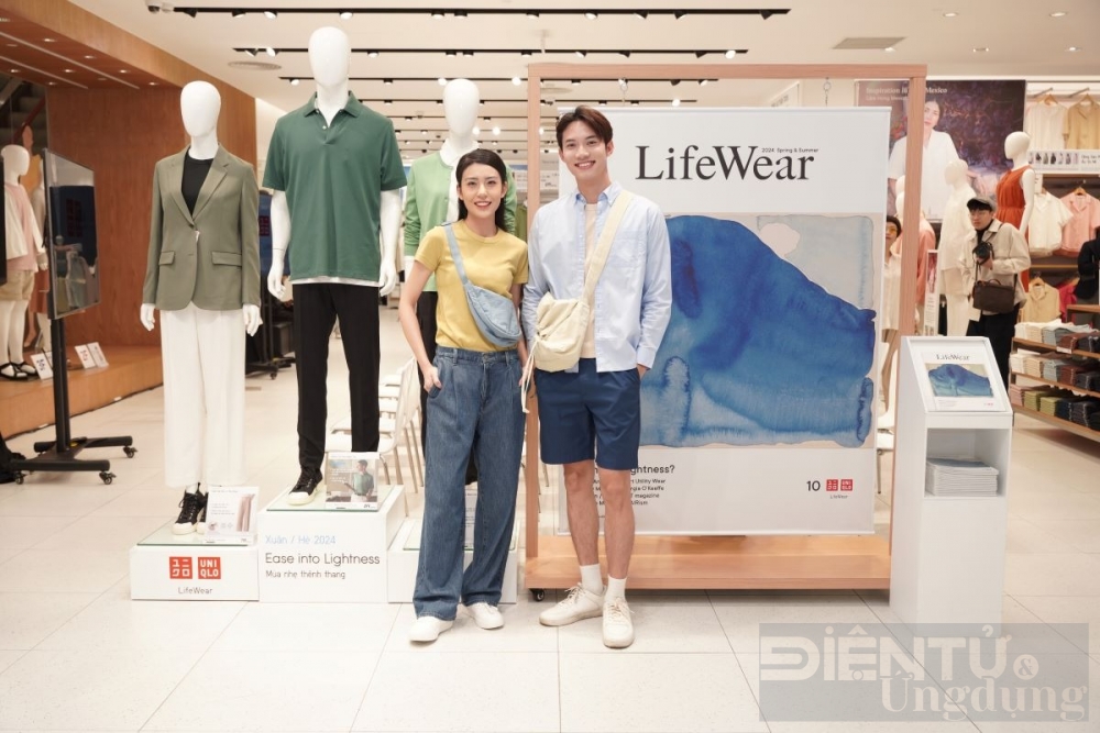 uniqlo gioi thieu bst lifewear xuanhe 2024 voi chu de mua nhe thenh thang