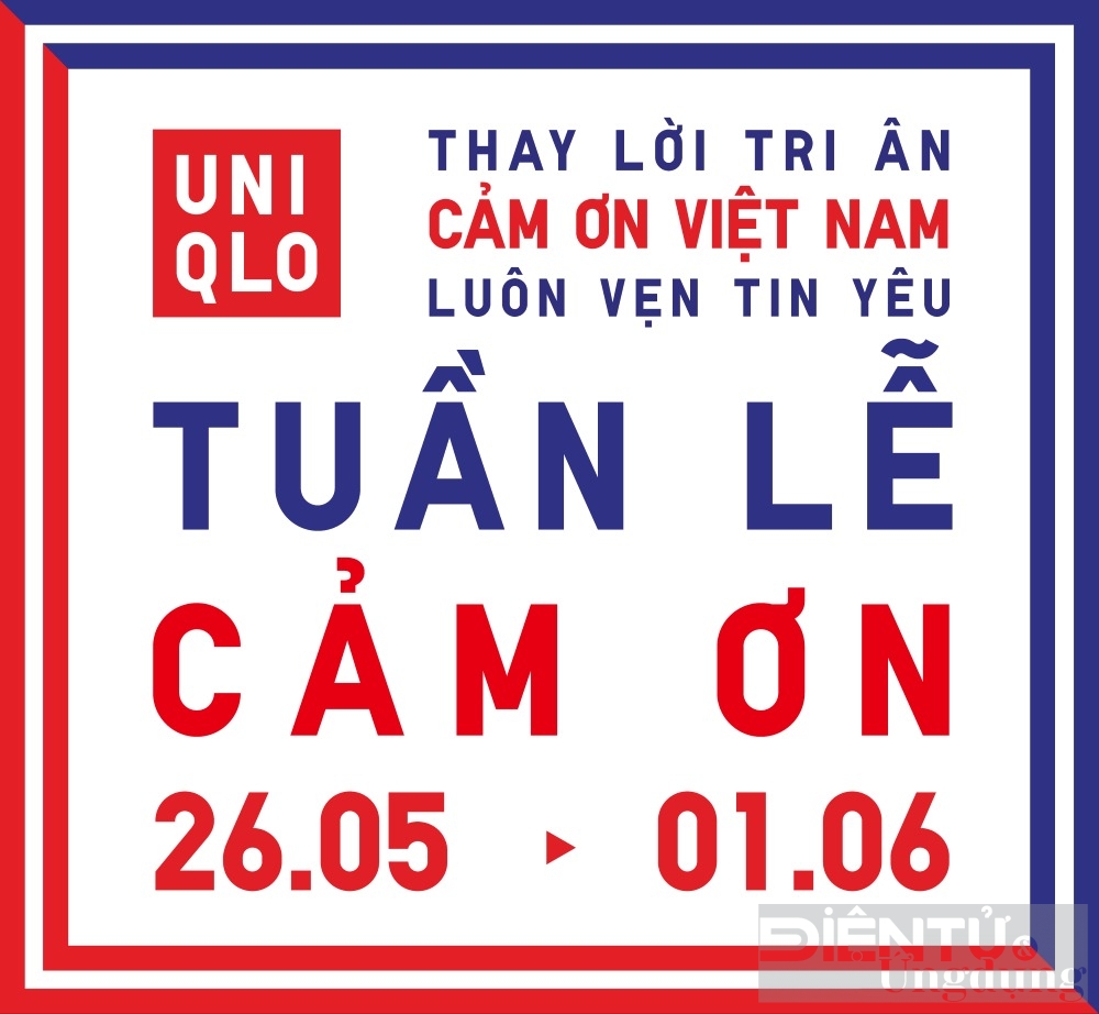 uniqlo to chuc tuan le cam on