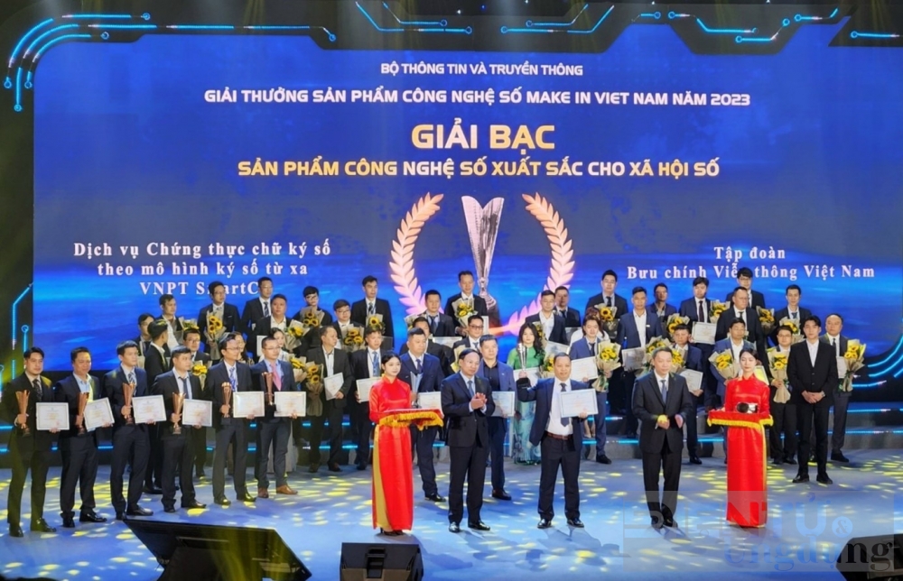 vnpt vinh du nhan 6 giai thuong tai make in vietnam 2023