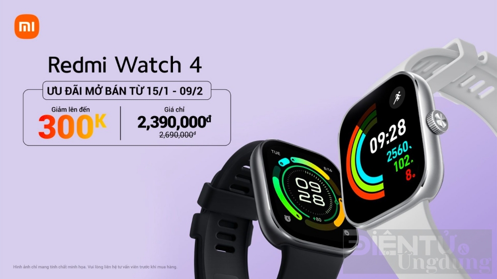 xiaomi ra mat redmi watch 4 tai viet nam