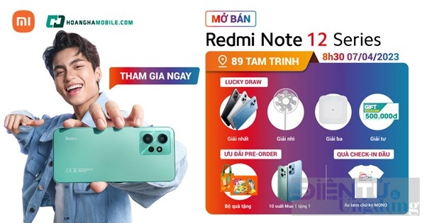 xiaomi redmi note 12 series chinh thuc len ke tai hoang ha mobile