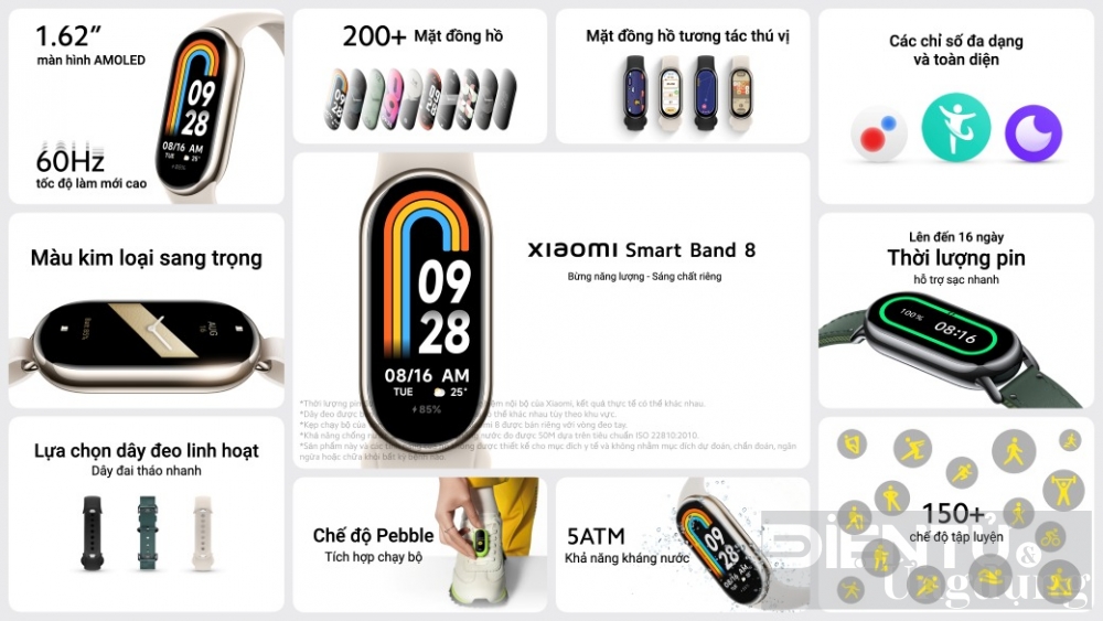 xiaomi smart band 8 ban ra tu hom nay gia chi 890000 dong