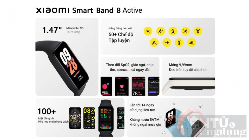 xiaomi smart band 8 ban ra tu hom nay gia chi 890000 dong