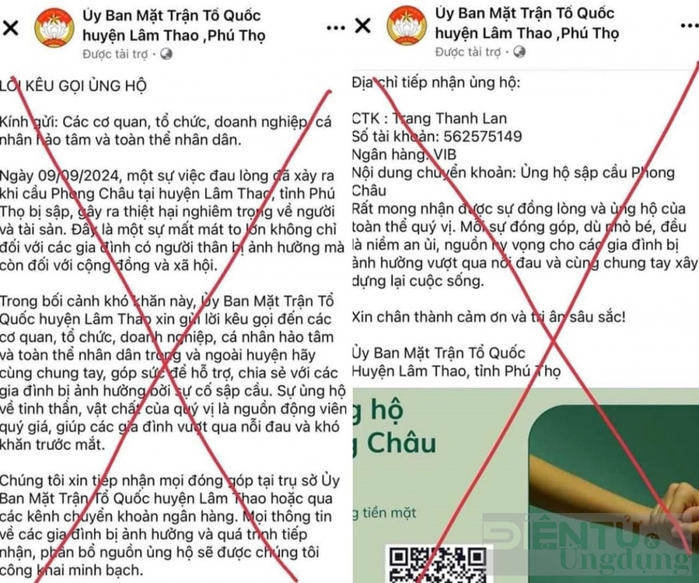 xuat hien fanpage gia mao uy ban mttq huyen lam thao de lua dao